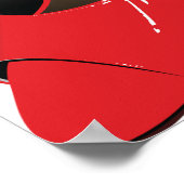 Poster Chic Rouge Haut talons Glamour Stiletto Mode (Coin)