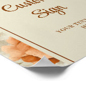 Poster Chic Rusty Beige Sage Green Floral Personalized  (Coin)
