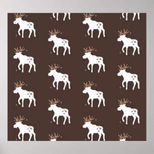 Poster Chic scandinave : Motifs Vintages sans couture