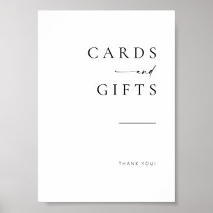 Poster Chic + Simple Script Moderne Cartes de Mariage + C