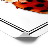 Poster Chic Spotted Ladybug Avec Nom (Coin)