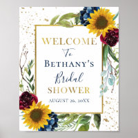 Chic Sunflower Parties scintillant or Fête des mar
