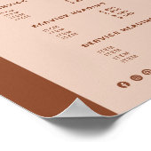 Poster Chic Terracotta Tone Tone Retro Arch Tarifs (Coin)