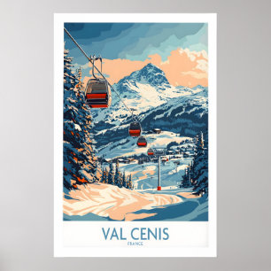 Poster Chic Val Cenis Ski œuvre d'art pour votre maison 1