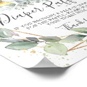 Poster Chic verdure Jungle Animaux Bébé Déchets Raffle (Coin)