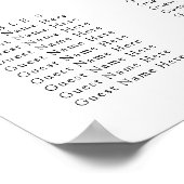 Poster Chic Vintage Floral mariage (Coin)