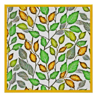 Chic Vivid Motif Feuille