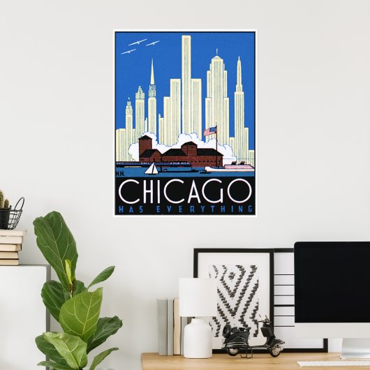 Poster Chicago a tout (Bureau à domicile)
