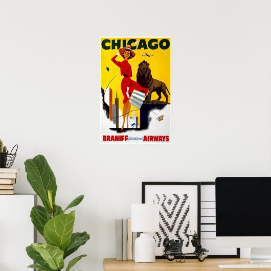 Poster- Chicago Advertisement Poster (Thuiskantoor)
