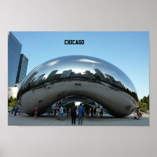 Poster Chicago Bean Landmark (Devant)