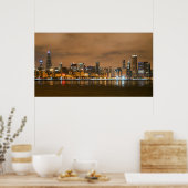 Poster Chicago Bears Skyline (Cuisine)
