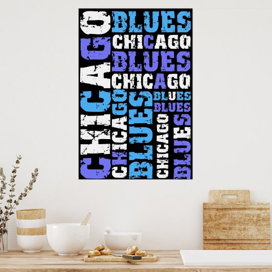 POSTER CHICAGO BLUES (Cuisine)