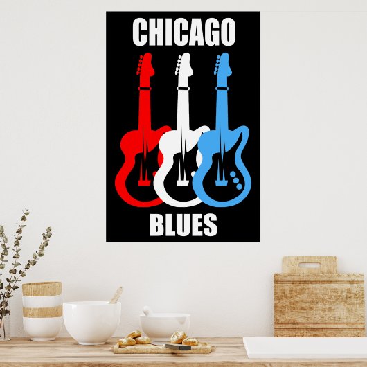 Poster Chicago Blues (Cuisine)