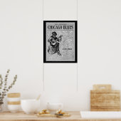 Poster "Chicago Blues" 1915 Sheet Music Print 16x20 (Cuisine)