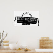 Poster Chicago Blues Fest Assez dit (Cuisine)