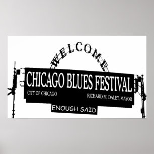 Poster Chicago Blues Fest Assez dit
