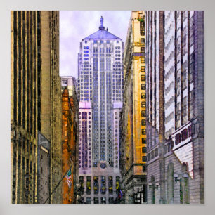 Poster Chicago Board Of Trade - Carré Wall Art