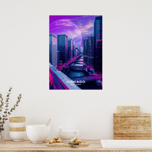 Poster Chicago City (Cuisine)