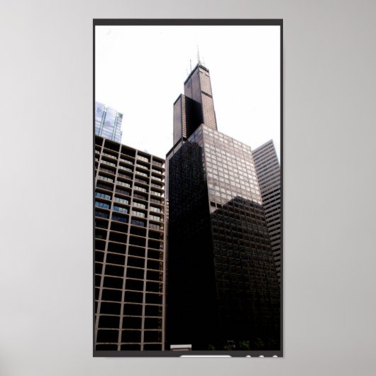 Poster Chicago Cityscape 4 (Devant)