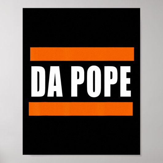 Poster Chicago Da Pope Humour drôle (Devant)
