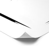 Poster Chicago Downtown noir et blanc (Coin)