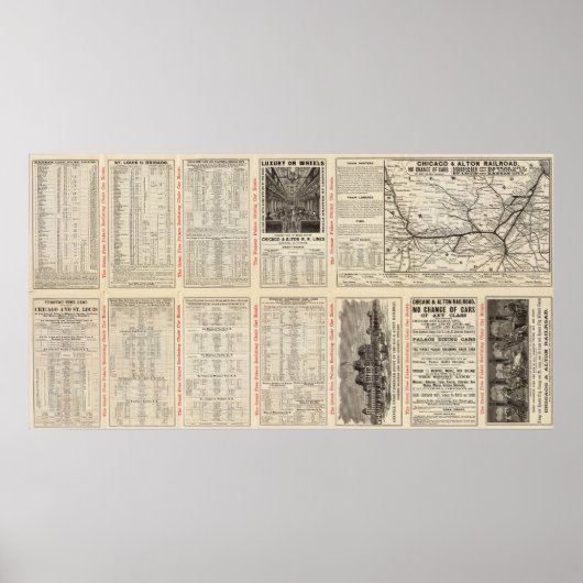 Poster Chicago et Alton Railroad 3 (Devant)