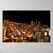 Poster Chicago Hancock Building (Devant)