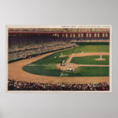 Poster Chicago, IL - Comiskey Park, Home Plate, Basebal (Devant)