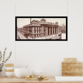 Poster Chicago, IL Railroad Photo 1912 (Cuisine)