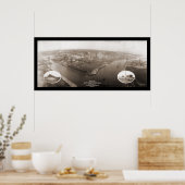 Poster Chicago, IL Steel Mill Photo 1907 (Cuisine)