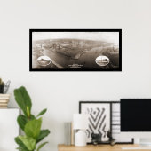 Poster Chicago, IL Steel Mill Photo 1907 (Bureau à domicile)