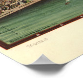 Poster Chicago Illinois 1916 Antique carte panoramique (Coin)