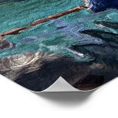 Poster Chicago, Illinois Abstrait Skyline (Coin)