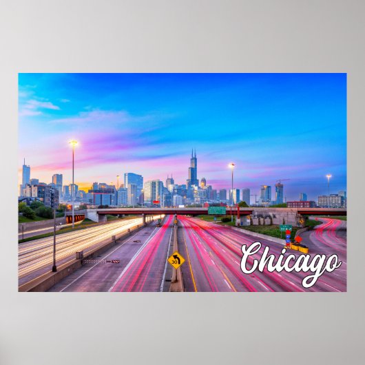 Poster Chicago, Illinois, États-Unis (Devant)