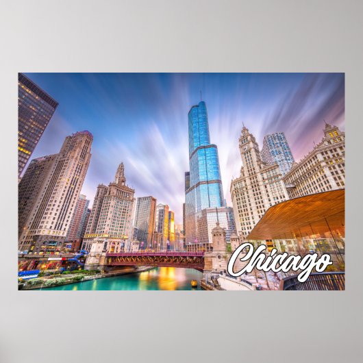 Poster Chicago, Illinois, États-Unis (Devant)