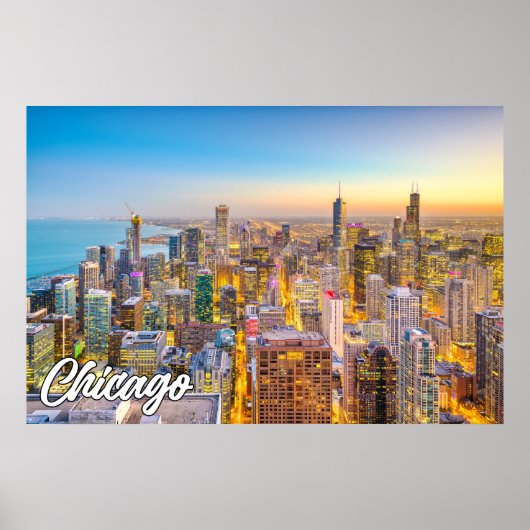 Poster Chicago, Illinois, États-Unis (Devant)