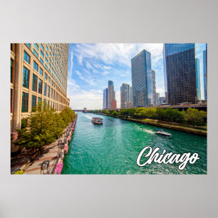 Poster Chicago, Illinois, États-Unis