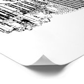 Poster Chicago, Illinois in black and white (Coin)