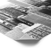 Poster Chicago Illinois noir et blanc (Coin)