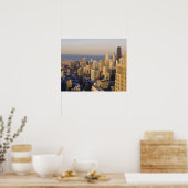 Poster Chicago, Illinois, Skyline depuis la tour Sears (Cuisine)