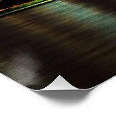 Poster Chicago, Illinois Skyline la nuit (Coin)