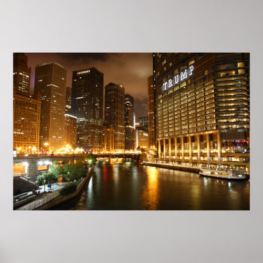 Poster Chicago la nuit (Devant)