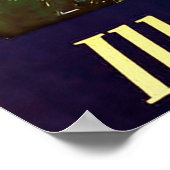 Poster Chicago ~ La ville de vacances ~ Vintage voyage (Coin)