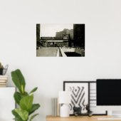 POSTER CHICAGO MERCHANDISE MART TROLLEY TRAIN COULEUR D'E (Bureau à domicile)