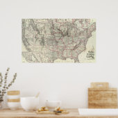 Poster Chicago Milwaukee et St Paul Ry et connexions (Cuisine)