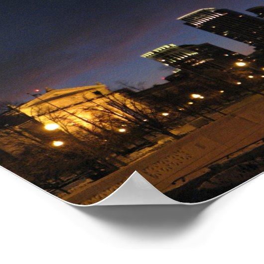 Poster Chicago Panorama (Coin)