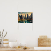 Poster Chicago Retro Vibes - Classic Cityscape (Cuisine)