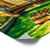 Poster Chicago River Saint Patricks day postcard (Coin)