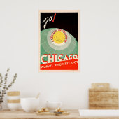 Poster Chicago siècle de progrès - Foire mondiale vintage (Cuisine)