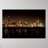 Poster Chicago Skyline (Devant)
